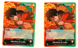 Set Of 2 Monkey.D.Luffy OP13-001 Leader One Piece Trading Card - Image 1