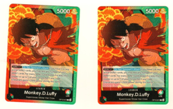 Set Of 2 Monkey.D.Luffy OP13-001 Leader One Piece Trading Card - Image 3