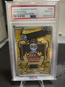 2023 Pokemon Gimmighoul Illustration Rare PSA 10 #198 Card - Image 1