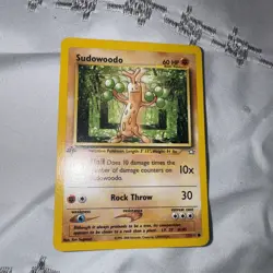 💥 Sudowoodo 77/111 1st Edition Rare Neo Genesis 2000 WOTC Pokemon Vintage Card - Image 1