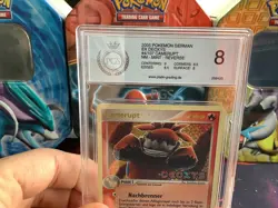 Pokemon Karte Card Camerupt Ex Deoxys Reverse Holo Stamp PGS PSA 8 NM-MINT - Image 2
