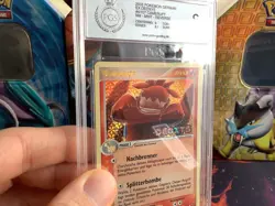 Pokemon Karte Card Camerupt Ex Deoxys Reverse Holo Stamp PGS PSA 8 NM-MINT - Image 4