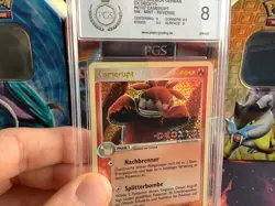 Pokemon Karte Card Camerupt Ex Deoxys Reverse Holo Stamp PGS PSA 8 NM-MINT - Image 5