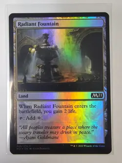 Mtg - Radiant Fountain (Foil) - Core Set 2021 (M21) - Common - #248 - NM - Image 1