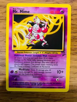 Mr. Mime (27/130) Rare Base Set 2 Pokemon Card! FAST & FREE P&P! - Image 2