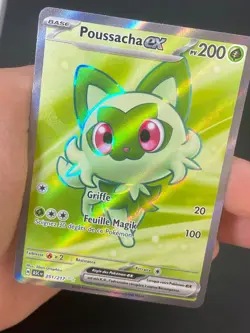 CARTE POKEMON POUSSACHA EX 251/217 FR ULTRA RARE HEROS TRANSCENDANTS - NEUF - Image 2
