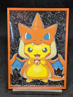 Mega Charizard Poncho Pikachu Individual Card Sleeve Pokemon Japan Original - Image 1