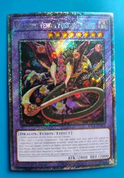 NM Yugioh Starving Venom Fusion Dragon - RA04-EN272 - Platinum Secret Rare - Image 1