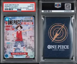 2026 ONE PIECE PROMOS ONE PIECE COLLEGE BK: US VOYAGE MONKEY D. LUFFY PSA 10 GEM - Image 2