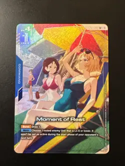 Moment of Rest GD04-102 U+ NM Gundam Card Game Phantom Aria - Image 1