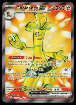 Gholdengo ex 231/182 Ultra Rare Paradox Rift Pokemon Card - Image 1