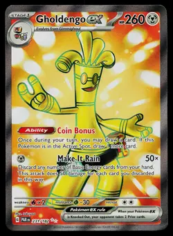 Pokemon Card - Gholdengo ex Paradox Rift 231/182 Ultra Rare 2023 - Image 1