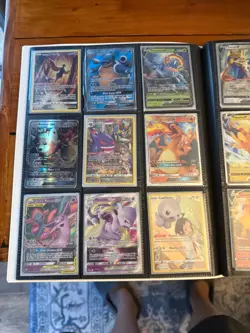 pokemon card full binder ex vmax gx v full art trainers gold and rainbow cards.. - Image 2