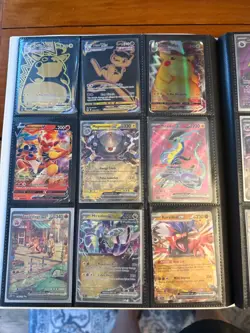 pokemon card full binder ex vmax gx v full art trainers gold and rainbow cards.. - Image 4