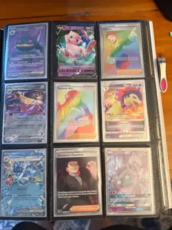 pokemon card full binder ex vmax gx v full art trainers gold and rainbow cards.. - Image 5