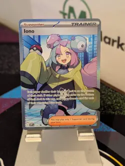 Iono 124 - Pokemon SV Scarlet & Violet Black Star Promo Full Art Trainer NM A2 - Image 1