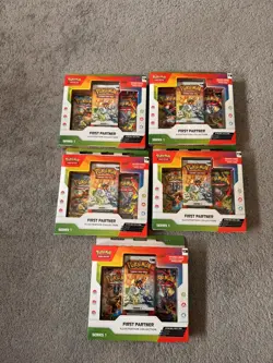 Pokemon TCG First Partner Illustration Collection Series 1 x5 Brand New ✅ - Image 1