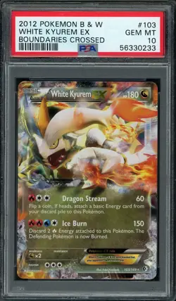 2012 Pokemon Boundaries Crossed White Kyurem EX #103 PSA 10 GEM MINT - Image 1