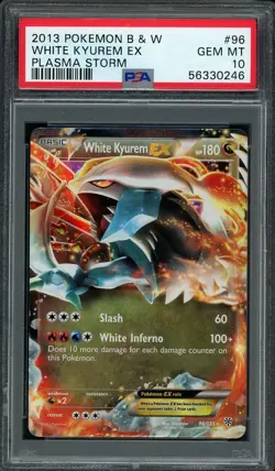 2013 Pokemon Plasma Storm White Kyurem EX #96 PSA 10 GEM MINT - Image 1