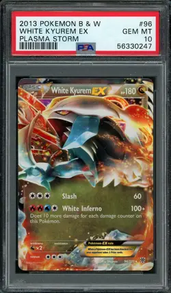 2013 Pokemon Plasma Storm White Kyurem EX #96 PSA 10 GEM MINT - Image 1