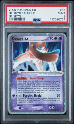 NEW CERT - 2005 POKEMON EX DEFENSE FORME DEOXYS #99 ULTRA RARE HOLO PSA 9 - Image 1