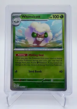 Pokemon Whimsicott Master Ball 008/131 SV: Prismatic Evolutions Holo Rare - Image 1
