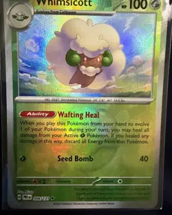 Pokemon Whimsicott Master Ball 008/131 SV: Prismatic Evolutions Holo Rare - Image 3