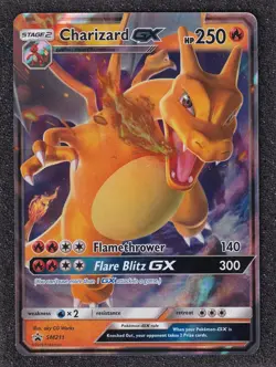 Pokemon TCG Charizard GX SM211 Sun & Moon Promo Near Mint Condition - Image 1