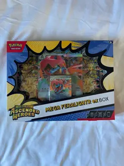 Pokemon TCG Mega Evolution Ascended Heroes Mega Feraligatr ex Box New & Sealed - Image 1