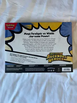 Pokemon TCG Mega Evolution Ascended Heroes Mega Feraligatr ex Box New & Sealed - Image 2