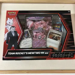 Team Rockets Mewtwo EX Box New Sealed Pokemon TCG - Image 1