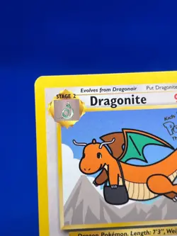 VTG 1999 Pokemon The First Movie WB Kids Dragonite 5 WOTC Black Star Promo MP - Image 3