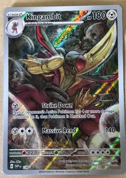 Pokemon Scarlet & Violet Kingambit full art black star Promo #130 N/M condition - Image 1