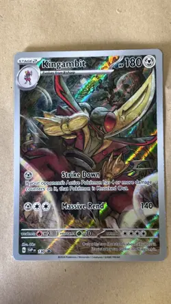 Pokemon Scarlet & Violet Kingambit full art black star Promo #130 N/M condition - Image 4