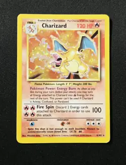 Charizard 4/102 Holo Rare WoTC Base Set Pokemon 1999 Wizards Of The Coast HP - Image 1