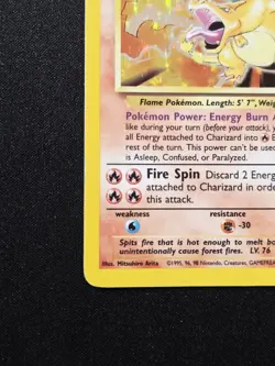 Charizard 4/102 Holo Rare WoTC Base Set Pokemon 1999 Wizards Of The Coast HP - Image 5