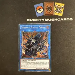 YUGIOH TOPOLOGIC GUMBLAR DRAGON SECRET RARE BLRR-EN043 1ST EDITION - Image 1