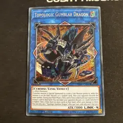 YUGIOH TOPOLOGIC GUMBLAR DRAGON SECRET RARE BLRR-EN043 1ST EDITION - Image 2