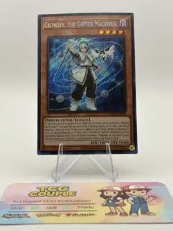 Crowley The Gifted Magistus 1st Edition Secret Rare NM BLMM-EN044 Yu-Gi-Oh - Image 2