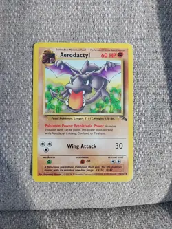 Pokemon TCG Aerodactyl Fossil Card 16/62 Regular Rare NM Condition WOTC 1999 - Image 1