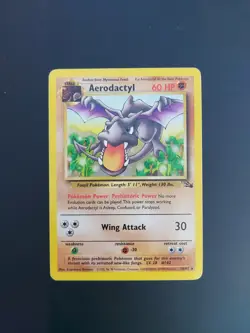 Pokemon TCG Aerodactyl Fossil Card 16/62 Regular Rare NM Condition WOTC 1999 - Image 3