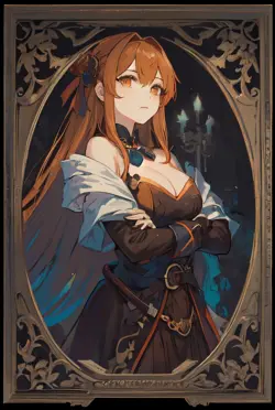 Vampire Token Red Head 1/1 Anime Waifu Style Card For EDH and Playtest - Image 2