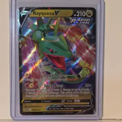 Pokemon Rayquaza V Rapid Strike Full Art Promo Holo Card SWSH147 - Image 1