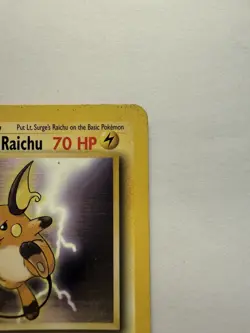 1st Edition Lt. Surge’s Raichu 28/132 Gym Heroes Rare – Clean Front LP Pokemon - Image 4