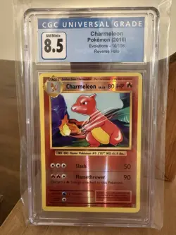 Pokemon Evolutions 2016 Reverse Holo CGC 8.5 Charizard Charmeleon Charmander Lot - Image 5