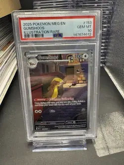 2025 Pokemon Meg EN-Mega Evolution Gumshoos Illustration Rare PSA 10 #153 IR - Image 1