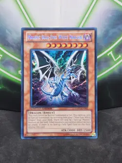 Yugioh Malefic Blue-Eyes White Dragon YMP1-EN002 Secret Rare Limited Edition NM - Image 1