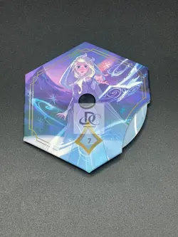 2025 New TCG Disney Lorcana Chinese Frozen Elsa Lore Counter Dial Rare - Image 1