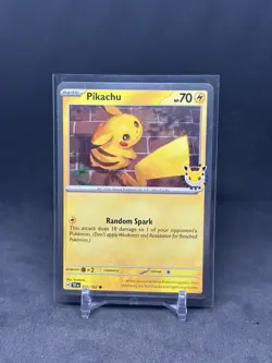 Pikachu Stamped 2026 Pokemon Day 30th Anniversary Pokemon TCG Promo Card 051/162 - Image 1