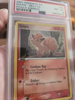 Vulpix 69/108 Power Keepers Stamped Reverse Holo Pokemon Card PSA 8 - Image 1